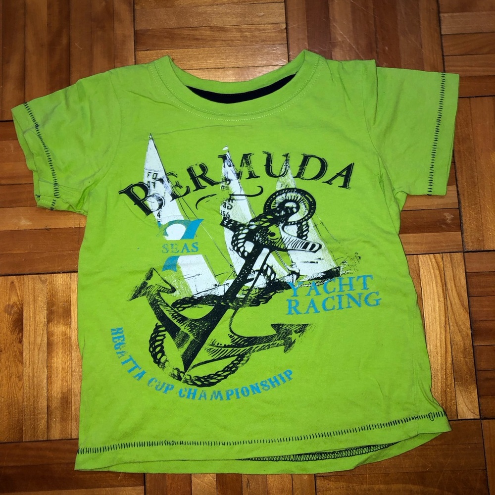 Green Nautical Short Sleeve Tee